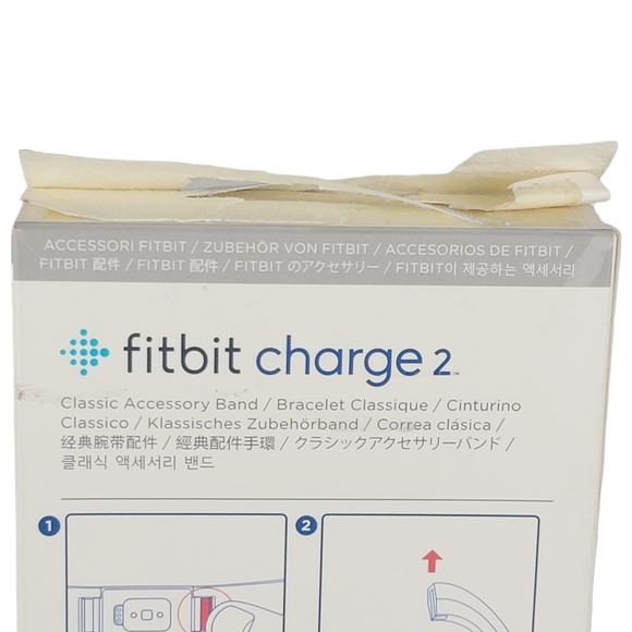 Fitbit Charge 2 Classic Accessory Band Size L/G Color Blue - Picture 5 of 5